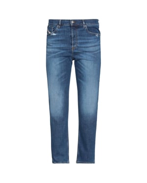 Diesel D-Fining Tapered Fit Denim-Jeans in schlichter blauer Waschung