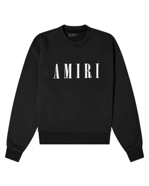 Amiri Bold Core Logo Schwarzes Sweatshirt