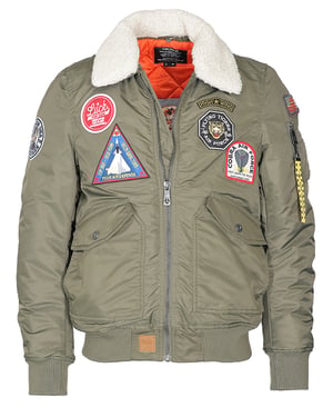 Top Gun Bomberjacke TG23003 mit Kunstfellkragen