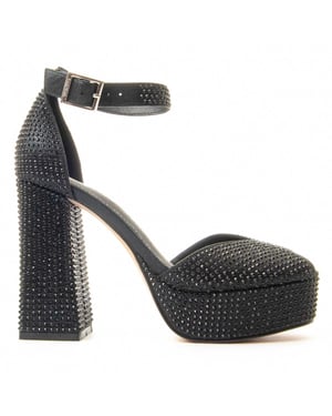 Montevita Absatzschuh Sandale Schwarz