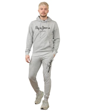 Pepe Jeans London Herren-Trainingsanzug in Grau