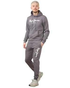 Pepe Jeans London Herren-Trainingsanzug in Schiefergrau