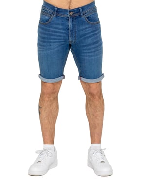 Enzo | Herren Slim Fit Denim Shorts