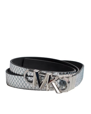Dünner, wendbarer Damengürtel aus Metallic-Leder 558992