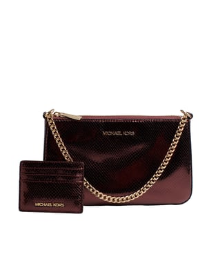 Michael Kors Handtaschen- und Kartenhalter-Set, Modell 35F4GGZD6M - Bordeaux