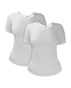 2er-Pack Damen Kurzarm Thermo-Oberteil für den Winter