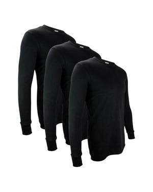 3er-Pack Herren Thermowäsche Oberteil | Winter Funktionsoberteil mit langen Ärmeln