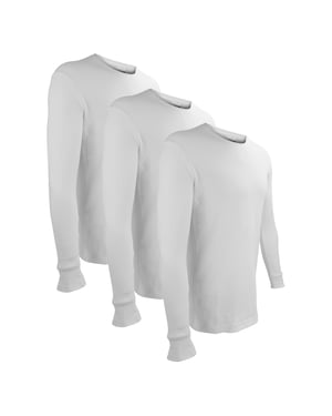 3er-Pack Männer Thermounterwäsche Oberteil | Winter-Basisschicht Langarmoberteil