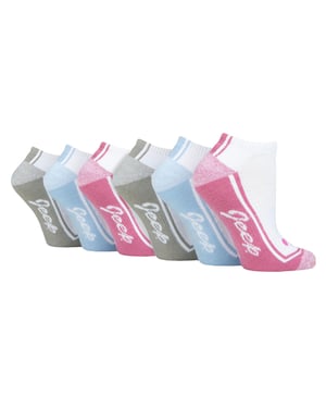 Damen 6er Pack Trainer Socken | Atmungsaktive Gepolsterte Kurzsocken für den Sport