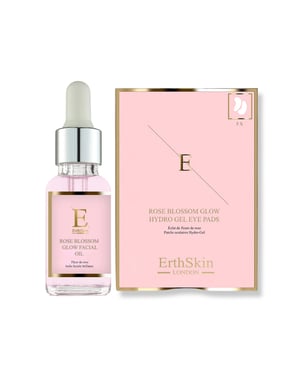 Rose Blossom Glow Facial Oil 30ml + Rose Blossom Glow Hydro-Gel Eye Pads 5 X 2