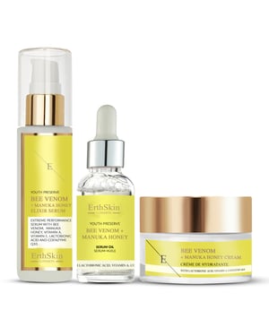 Bienengift + Manuka Honig Creme 50ml + Bienengift + Manuka Honig Elixier Serum 60ml + Bienengift + Manuka Honig Serum Öl 30ml