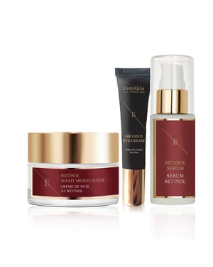 PRO RETINOL SERUM 30ML + PRO RETINOL NACHTFEUCHTIGKEITSCREME 50ML + AUGENCREME 24K GOLD - 15ml