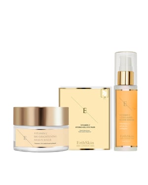 VITAMIN C + COLLAGEN ELIXIR SERUM 60ML + Vitamin C Bio Brightening Moisturiser 50ml + Vitamin C Hydrogel Augenpads x 5