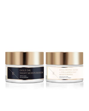 ANTI-AGING NachtFEUCHTIGKEITSCREME 24K GOLD - 50ml + Hyaluronsäure & Kollagenaminosäuren Tagescreme