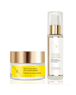 SPF50 KOLLAGEN TAGESCREME 50ML + Hyaluronsäure & Kollagen Serum - 60ml