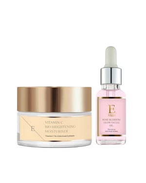 Rose Blossom Glow Facial Oil 30ml + Vitamin C Bio Brightening Moisturiser 50ml