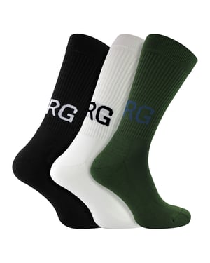 3er-Pack Herren Socken mit Rippstruktur für den Sport