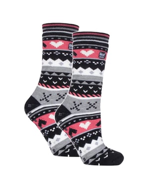 2 Paare Damen Soul Warming Socken mit Griffen