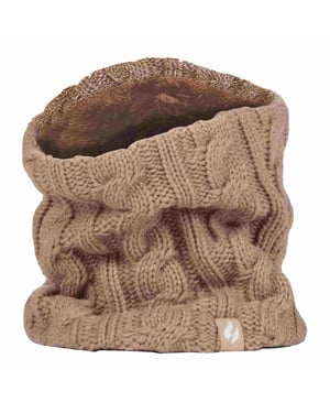 Damen Kabelstrick Winter Fleece gefütterter thermischer Halswärmer