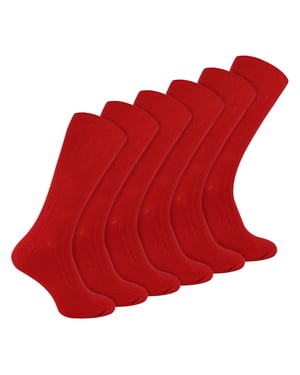 Herren Einfarbige Baumwollreiche Rippensocken