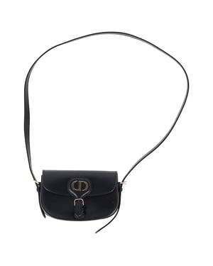 Dior Neue Dior Bobby Mini Tasche aus schwarzem Kalbsleder