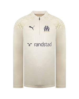 Puma Olympique Marseille Sandfarbenes Herren-Fußballoberteil