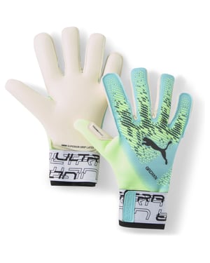 Puma Ultra Grip 1 Hybrid Grüne Torwarthandschuhe für Herren