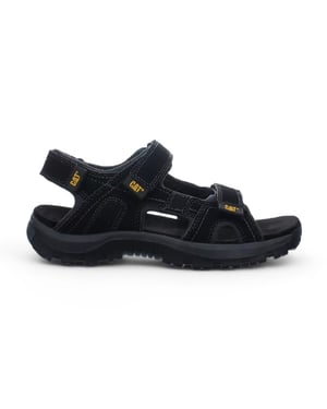 Caterpillar Giles Trekkingsandalen aus schwarzem Leder für Herren