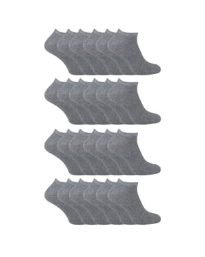 24er Pack Multipack Kinder Baumwolltrainingssocken für Jungen und Mädchen