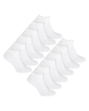 12er Pack Kinder 100% Baumwolle Socken