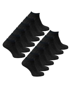 12er Pack Kinder 100% Baumwolle Trainer-Socken