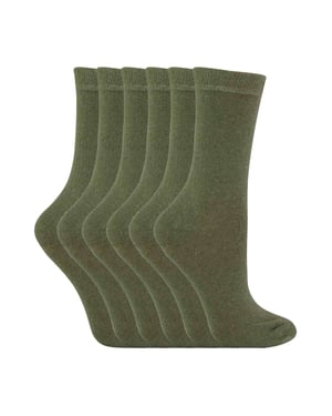 6er-Pack Kinder Einfarbige Baumwollsocken