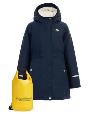 Schmuddelwedda Anorak + Tagesrucksack - SET Mädels Marine