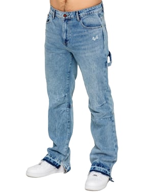 Enzo Milano | Herren Jeans mit geteiltem Saum