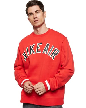 Nike Air Fleece Crew Sweatshirt in Rot