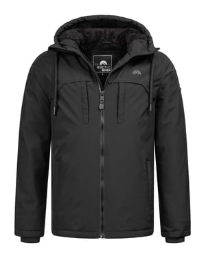 Arctic Seven Herren Winterjacke Schwarz