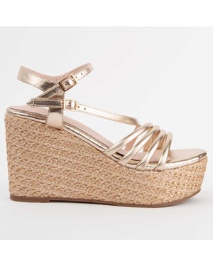 Montevita Sandale Mit Keilabsatz Salia10 Gold