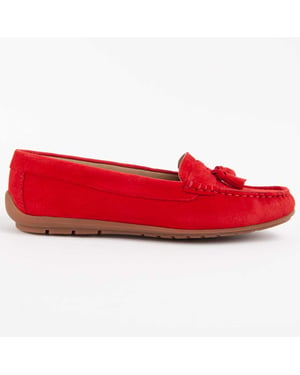Purapiel Mokassin Meilis3 Rot