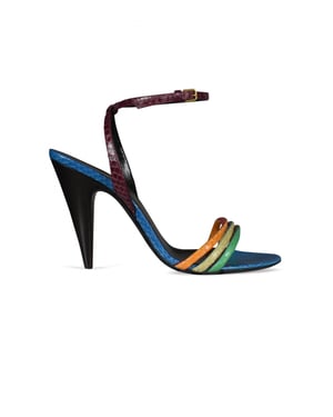 Saint Laurent Liya Sandalen Multi-Schieber