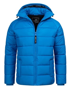 Arctic Seven Herren Steppjacke wind- und wasserabweisende Winterjacke mit Kapuze Blau