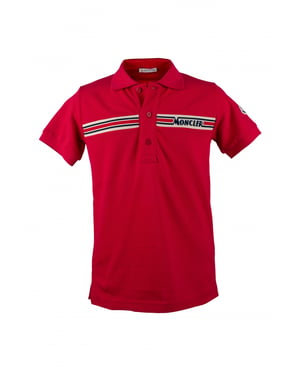 Moncler Poloshirt Rot