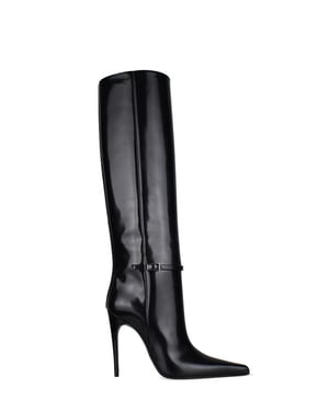 Saint Laurent Stiefel Vendome Schwarz