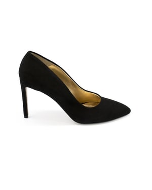 Walter Steiger Wildleder Pumps Schwarz