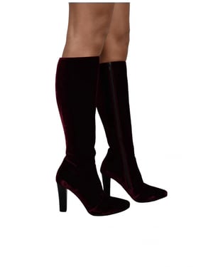Saint Laurent Stiefel Lily Bordeaux Bordeaux