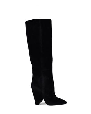 Saint Laurent Niki Stiefel Schwarz