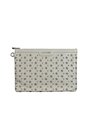 Jimmy Choo Derek Clutch Weiß