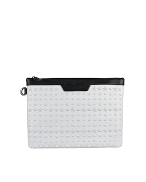 Jimmy Choo Derek clutch Weiß