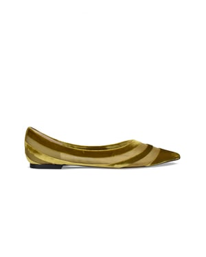 Jimmy Choo Ballerinas Love Grün