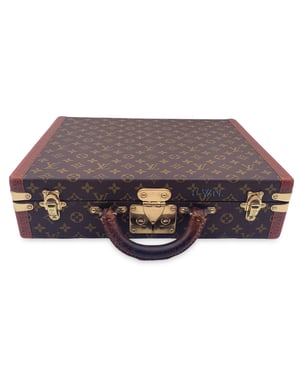 Louis Vuitton Vintage Stoffaktentasche Präsident