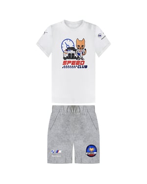 Puma BMW MMW Kinder Weiß/Grau Set
